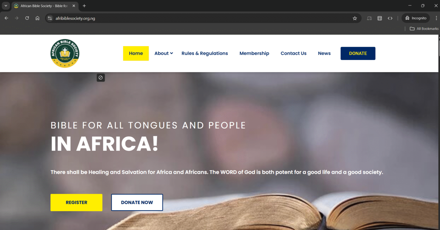African Bible Society Website