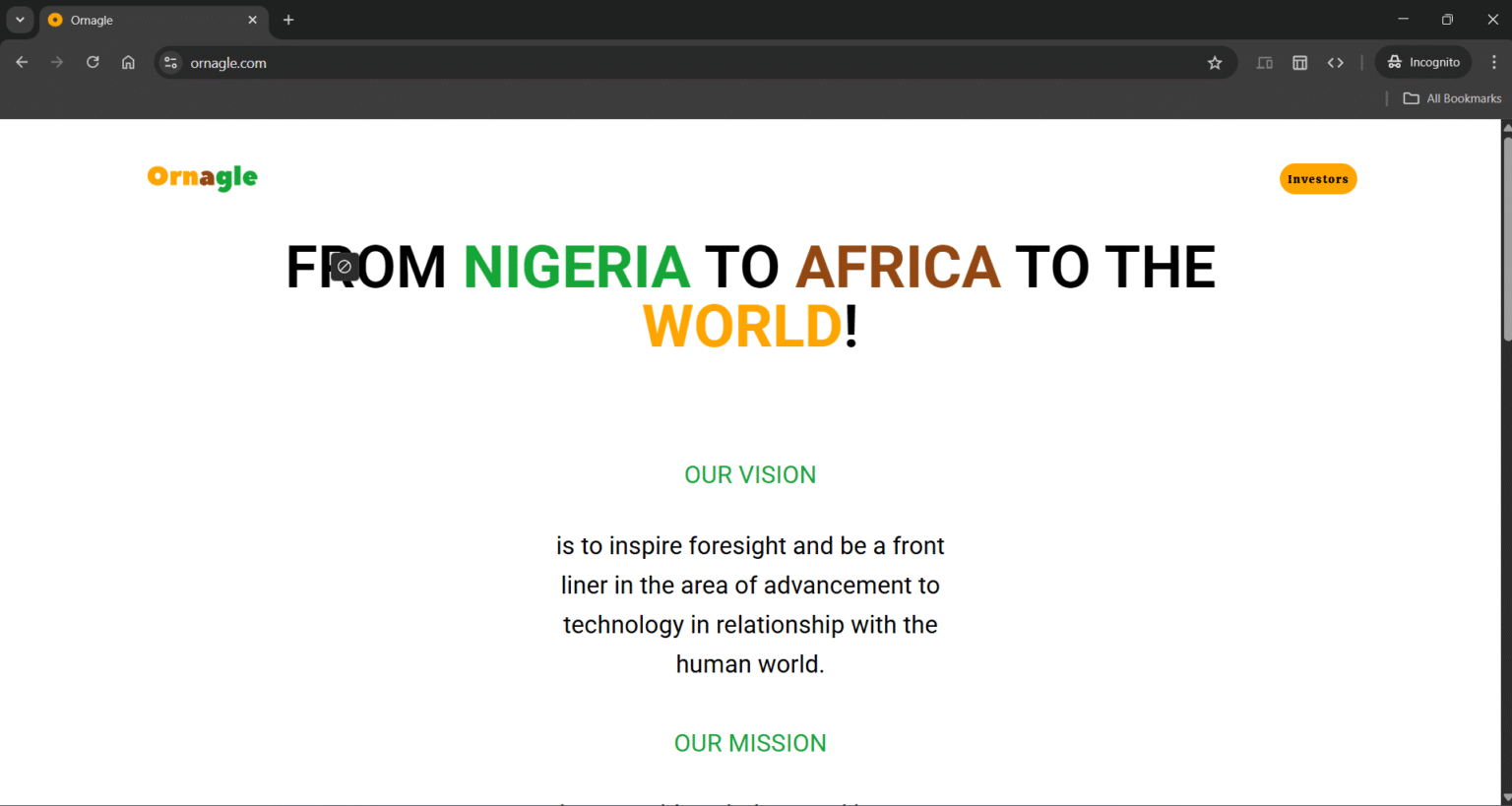 Ornagle Investor Tracking