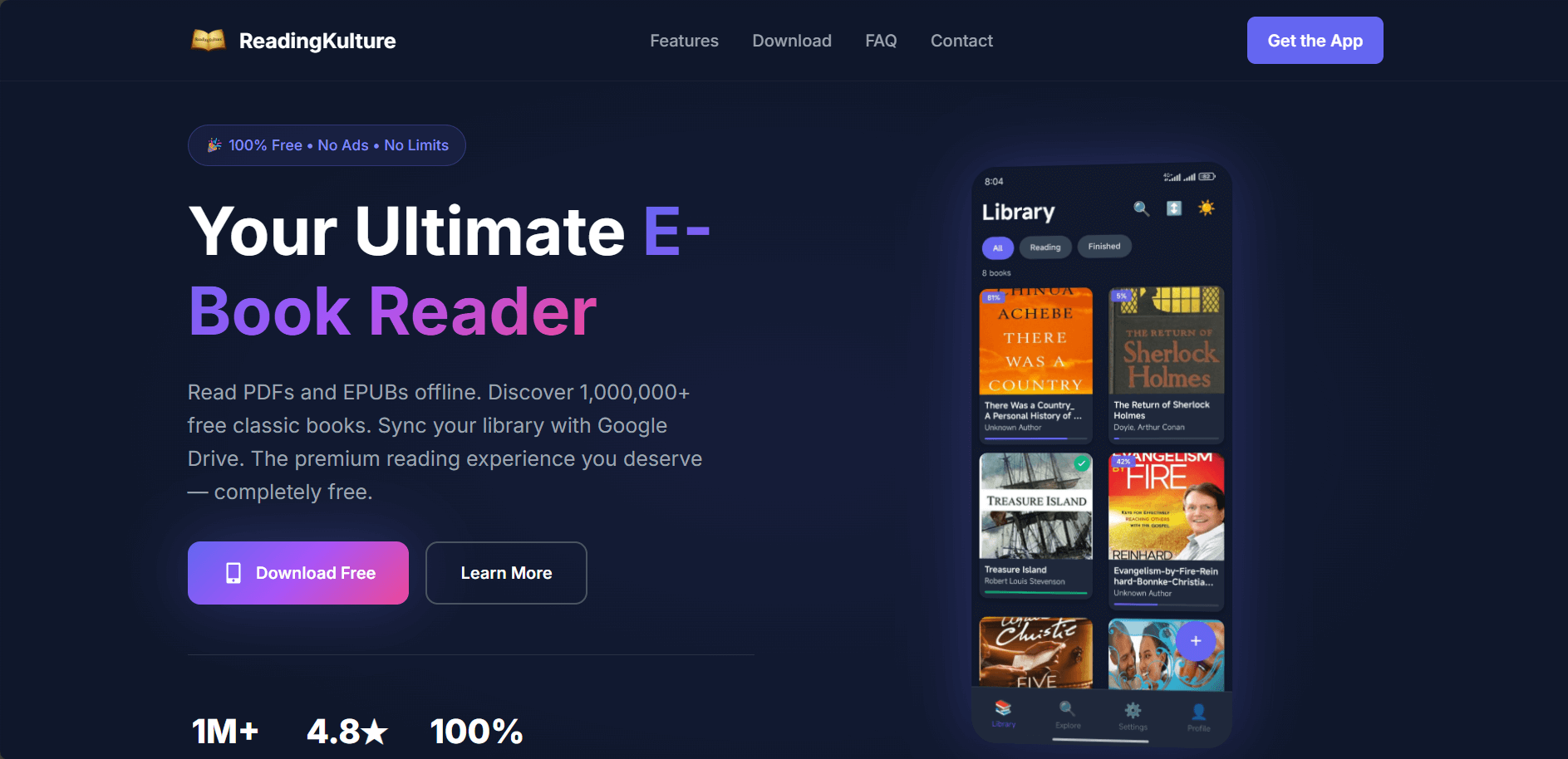 ReadingKulture UI/UX Design
